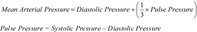 Mean Arterial Pressure Equation